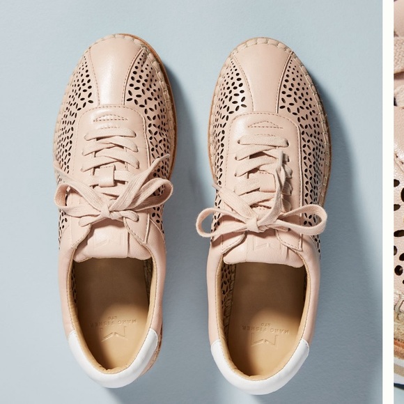 Marc Fisher Walden Anthropologie Eyelet Oxford Espadrille Sneaker Size 9.5 - Picture 1 of 7